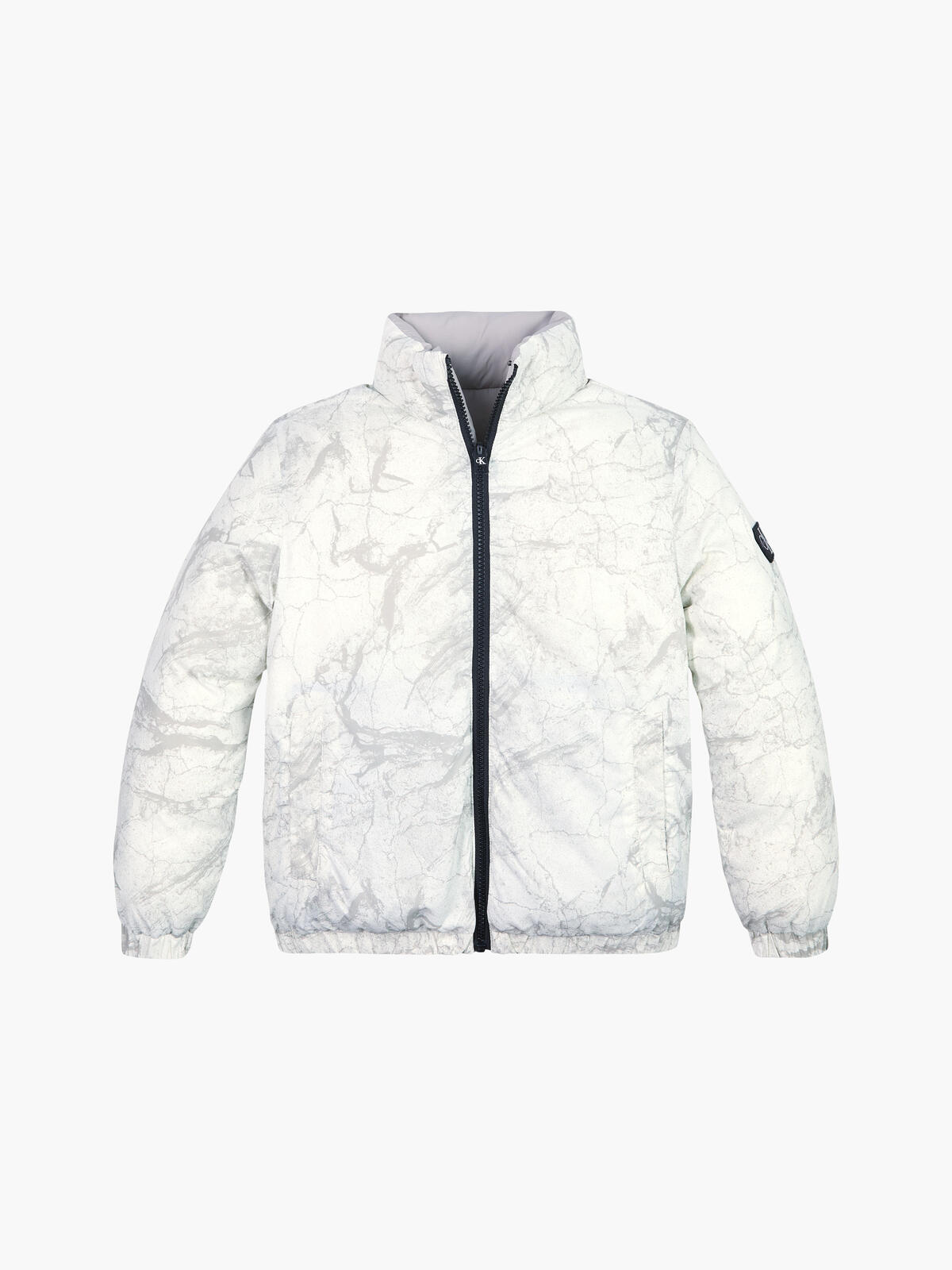 Calvin Klein REVERSIBLE MARBLE AO Erkek Beyaz Şişme Mont
