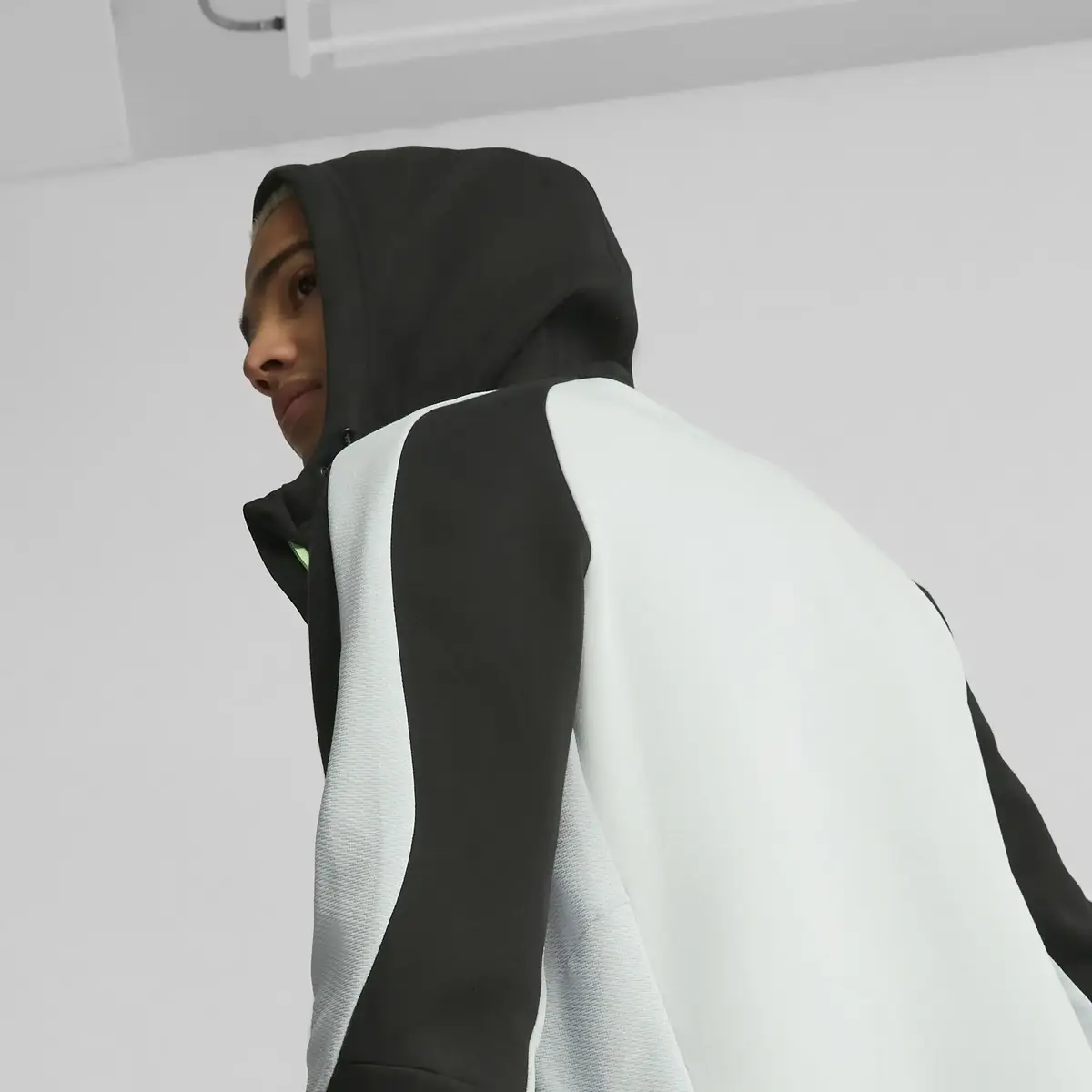 Puma EVOSTRIPE Full-Zip Hoodie DK - Siyah Erkek/Unisex Hoodie