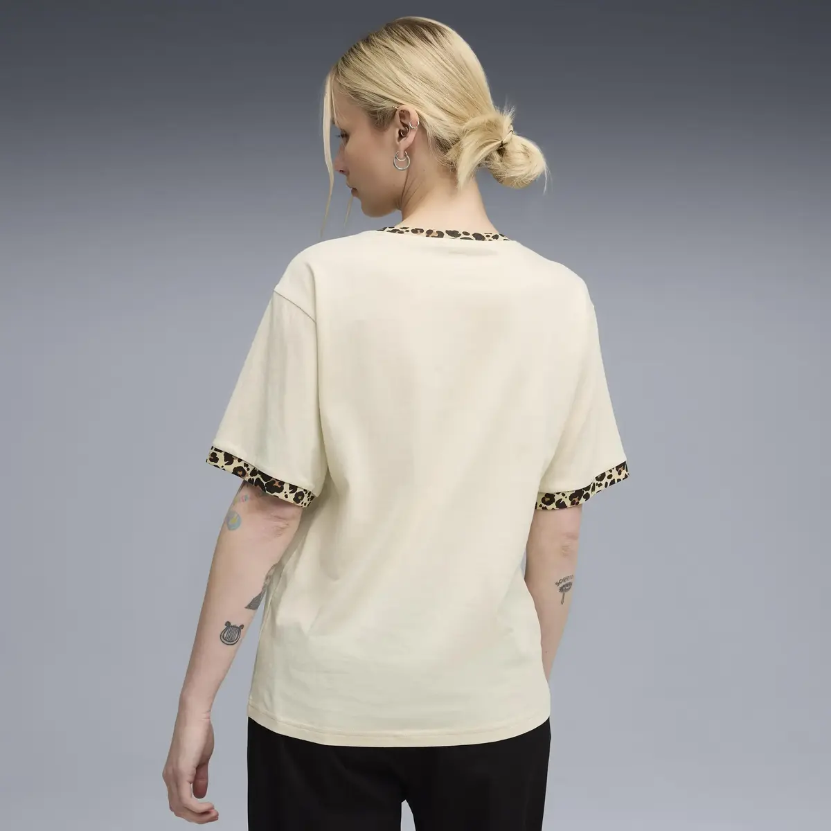 Puma ESS GRAPHIC Animal Tee Krem Kadın T-Shirt