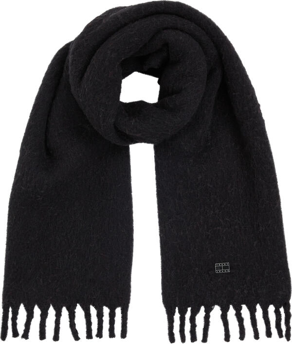 Tommy Hilfiger TJW COSY KNIT SCARF Kadın Siyah Atkı