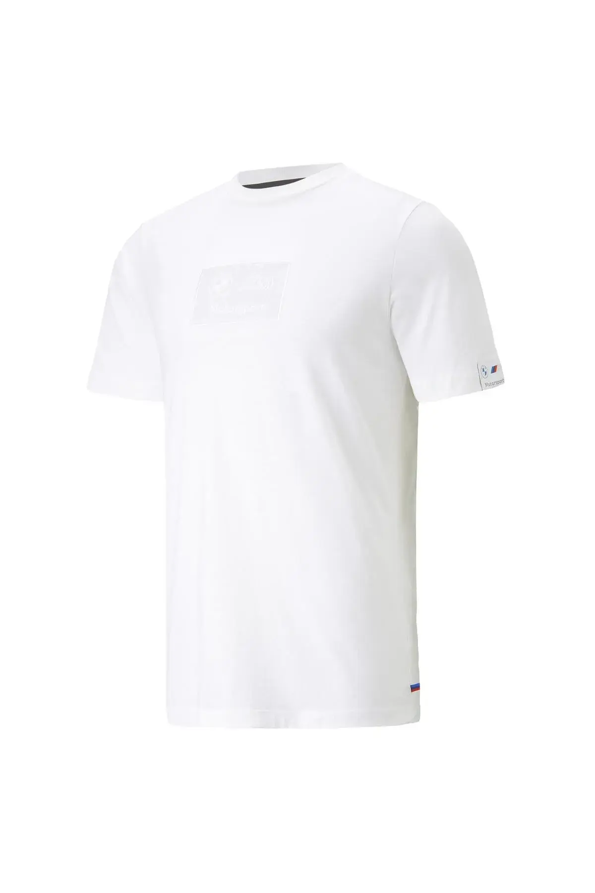 Puma BMW MMS Logo Tee + Beyaz Erkek T-Shirt