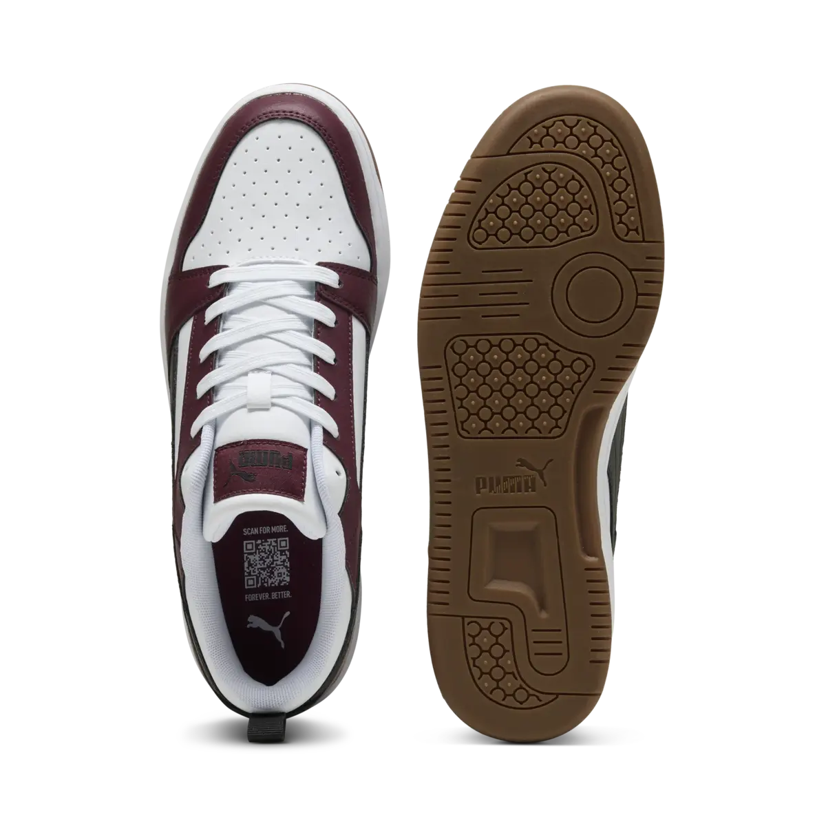 Puma Rebound V6 Low TDP Bordo Spor Ayakkabı