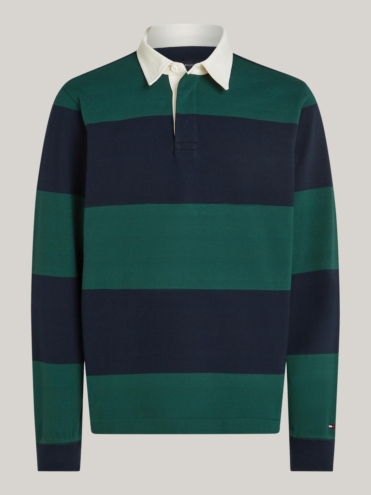 Tommy Hilfiger GIFTING RUGBY Erkek Yeşil Polo Sweatshirt