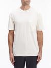 Calvin Klein POCKET TEE LINEN BLE Erkek Krem T-Shirt