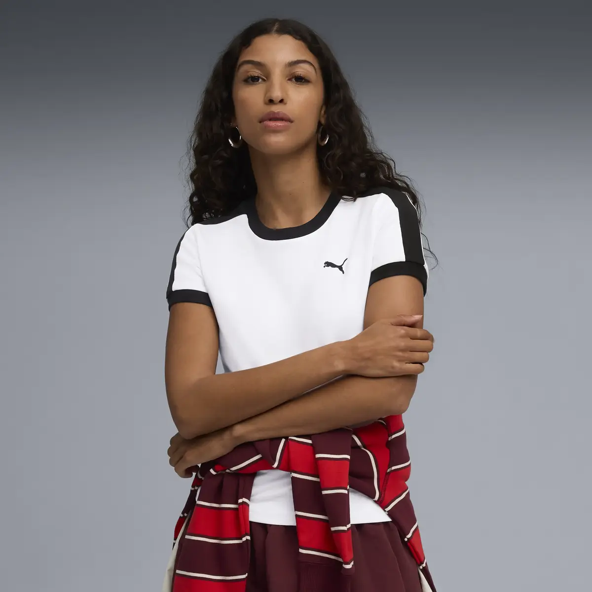 Puma T7 Slim Tee Beyaz Kadın T-Shirt