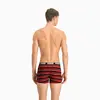 Puma PUMA HERITAGE STRIPE BOXER 2P red / blac Kırmızı/Siyah Erkek 2'li Boxer