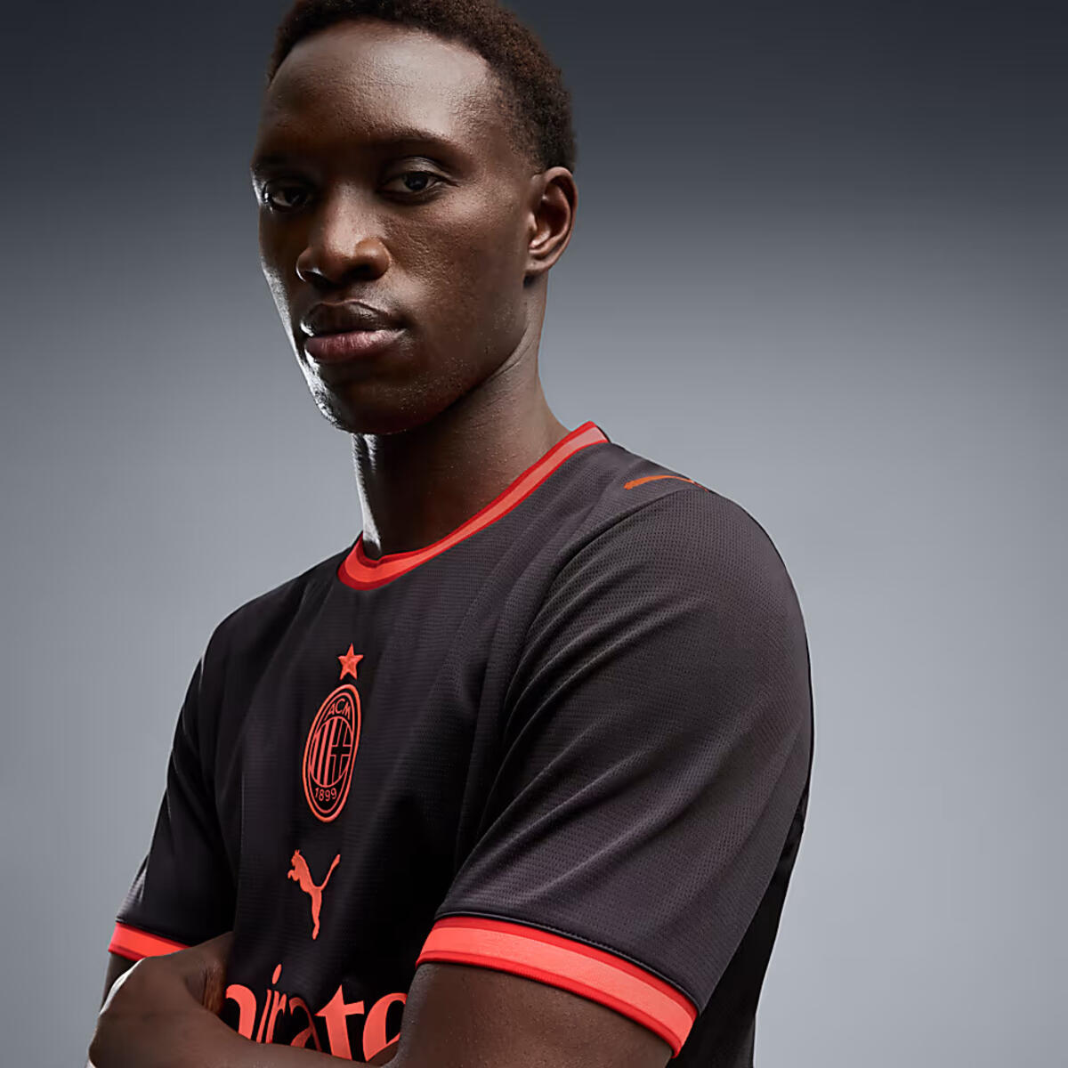 PUMA ACM Third Jersey Replica Gri Erkek Forma