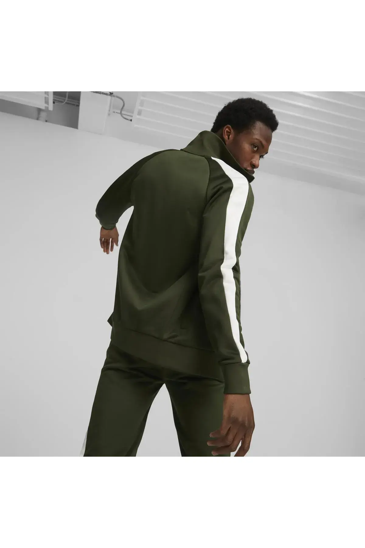 Puma T7 ICONIC Track Jacket (s) PT Yeşil Erkek Fermuarlı Sweatshirt