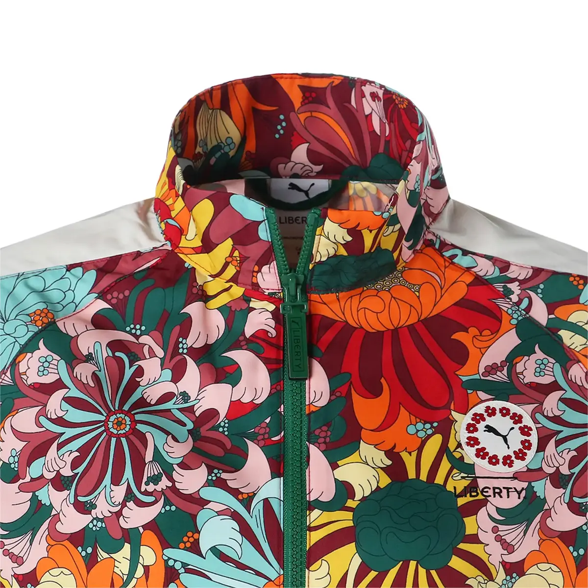 Puma X Lıberty Aop Jacket Prıstıne-Aop Yeşil Kadın Sweatshirt