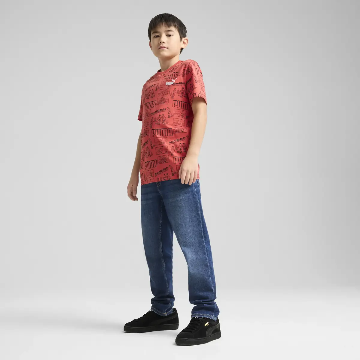 Puma MID90S AOP Tee Kırmızı Unisex T-Shirt & Polo