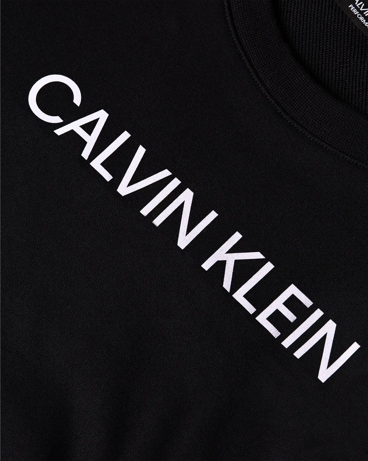 Calvin Klein PW - Pullover Erkek Siyah Sweatshirt