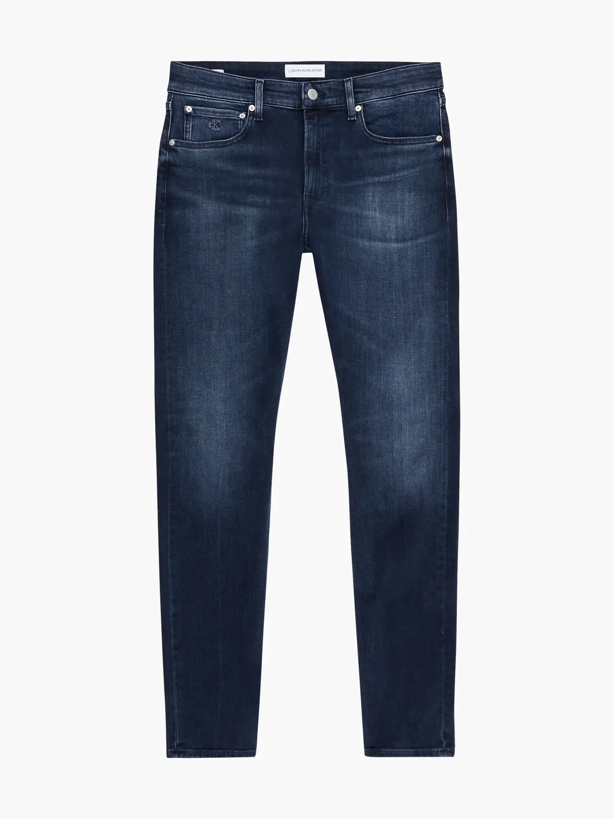 Calvin Klein SLIM TAPER Erkek mavi Kot Pantolon