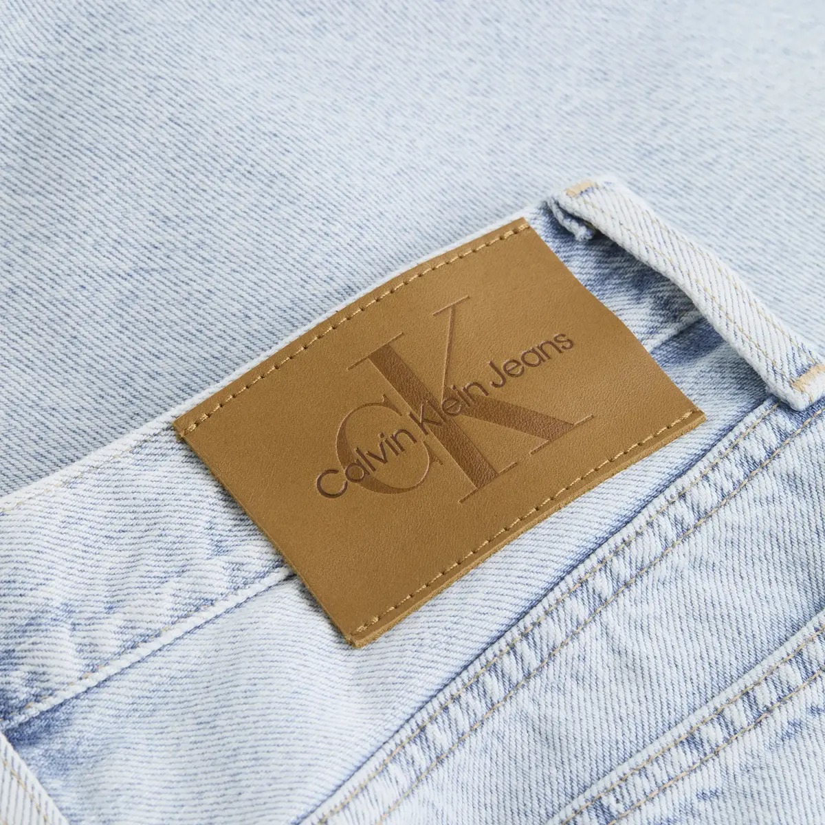 Calvin Klein HIGH RISE STRAIGHT Kadın Mavi Kot Pantolon