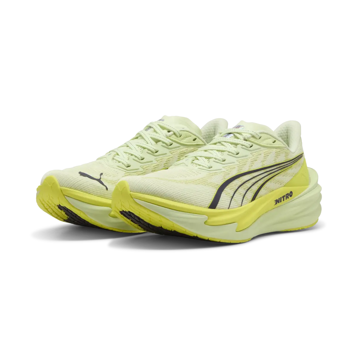 Puma Deviate NITRO 4 Wns Yeşil Kadın Spor Ayakkabı