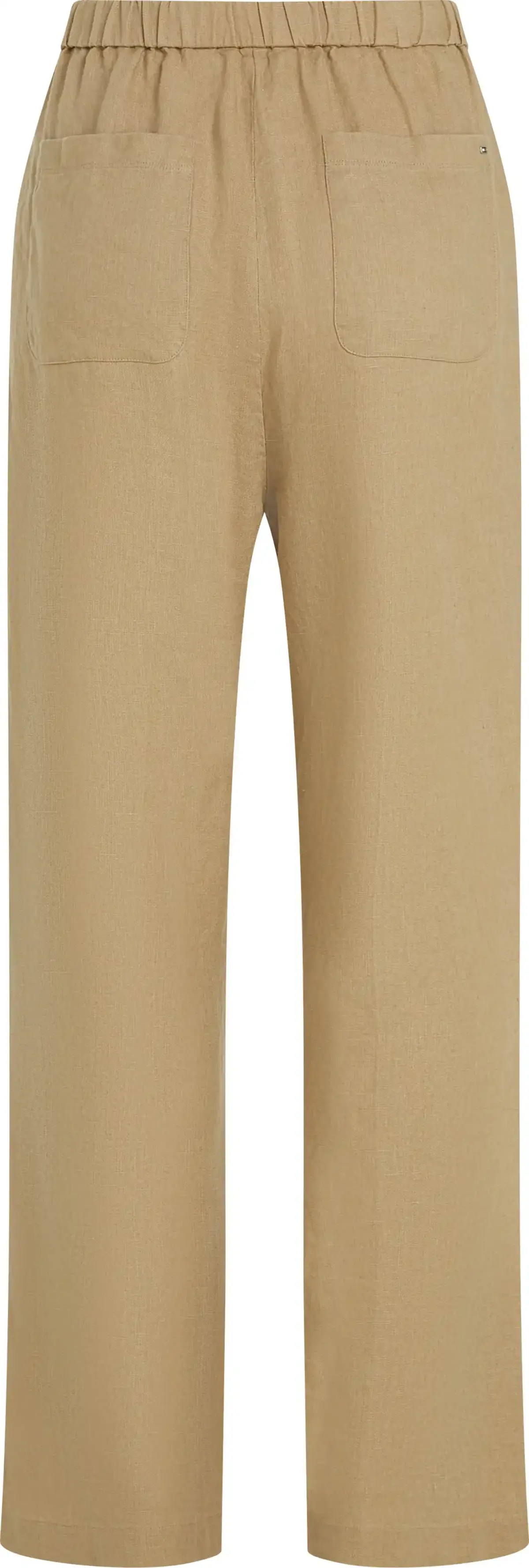 Tommy Hilfiger ESS LINEN TAILORED S, AEH Bej Kadın Pantolon