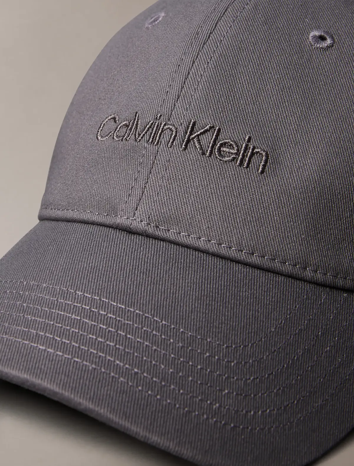 Calvin Klein LOGO EMBROIDERY BASE, PCG Gri Erkek Şapka