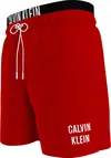 Calvin Klein MEDIUM DOUBLE WAISTB Erkek Kırmızı Deniz Şortu