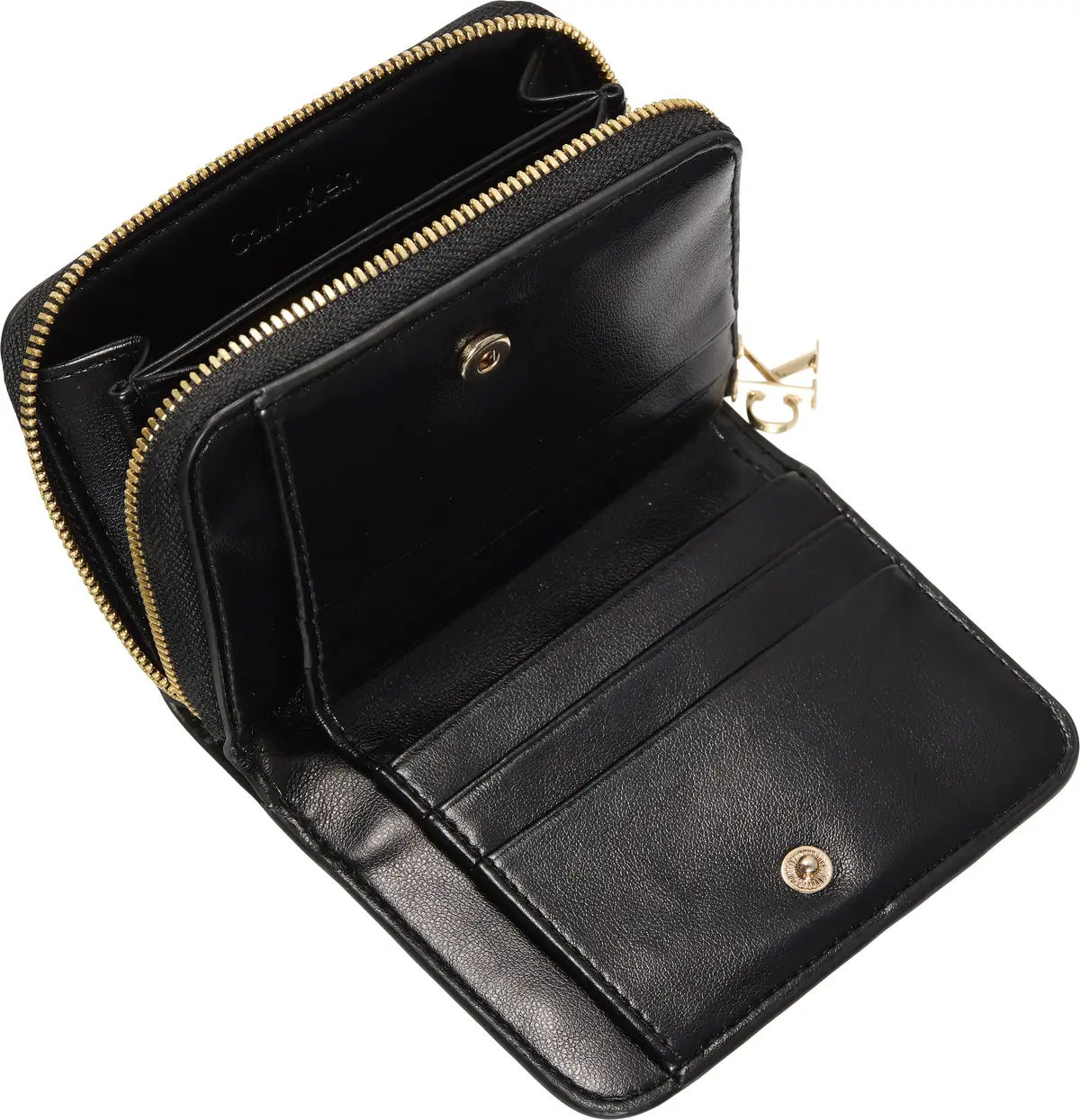 Calvin Klein CK MEDIUM FLAP ZIP AROUND Kadın Siyah Cüzdan