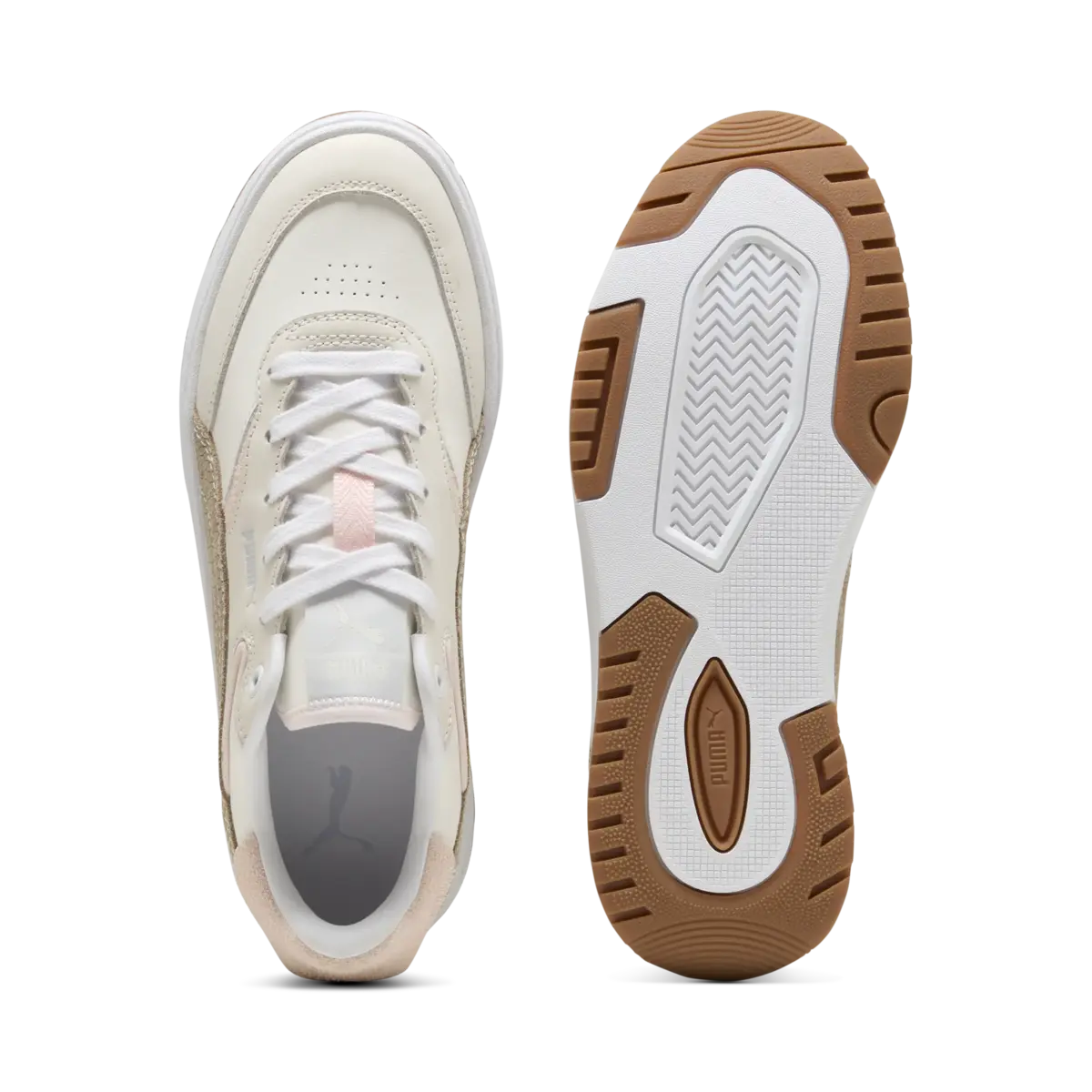 Puma Cali Sylva Elevated Wns Krem Kadın Spor Ayakkabı & Sneaker