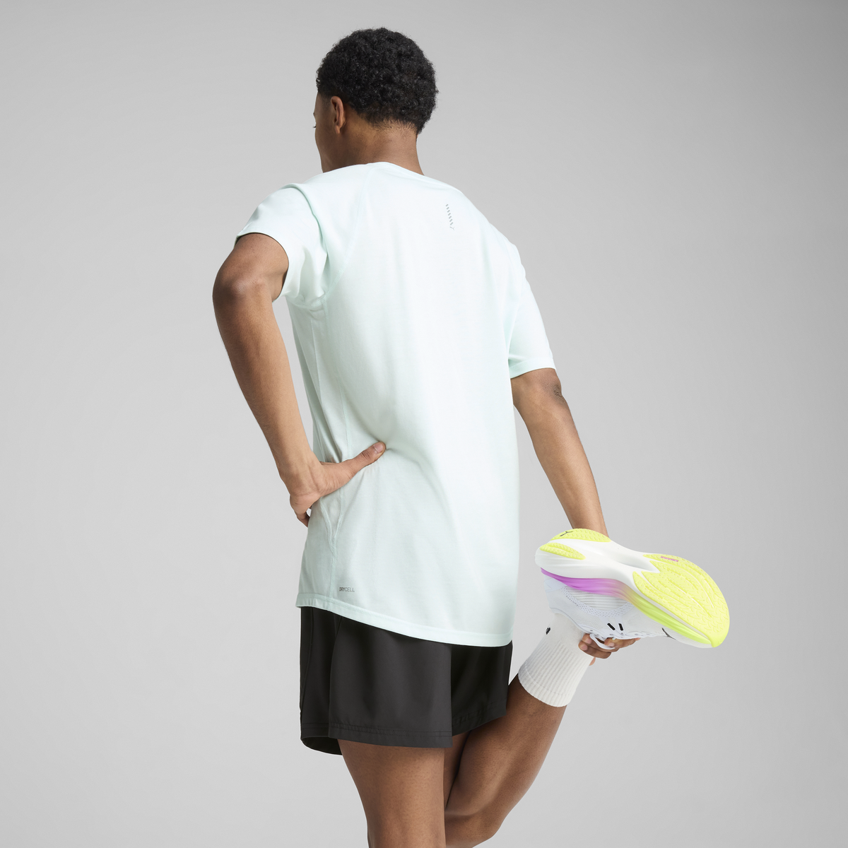 Puma RUN  VELOCITY TEE TRI-BLEND Mavi Erkek T-Shirt