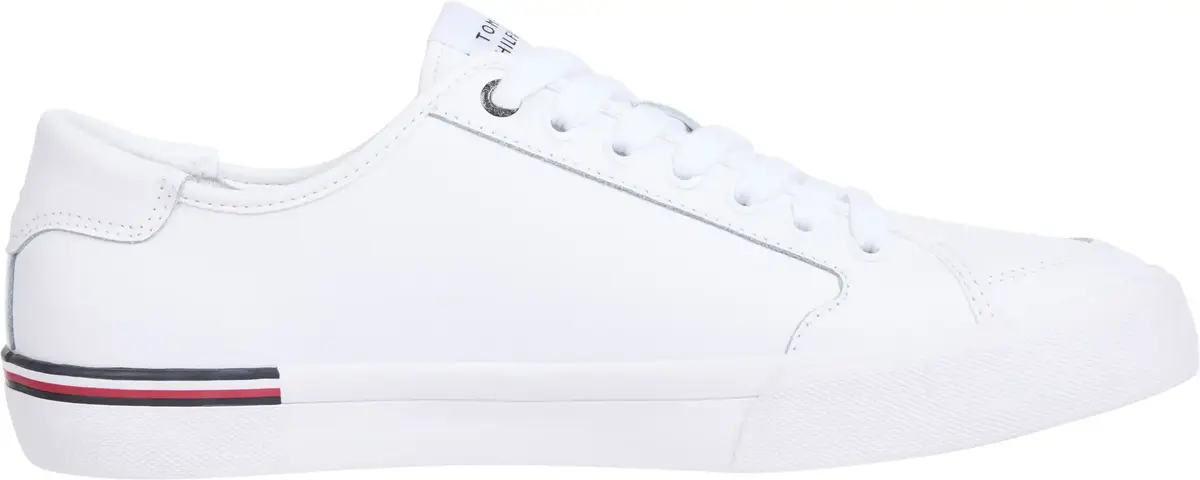 Tommy Hilfiger CORE CORPORATE VULC, YBS Beyaz Erkek Spor Ayakkabı & Sneaker
