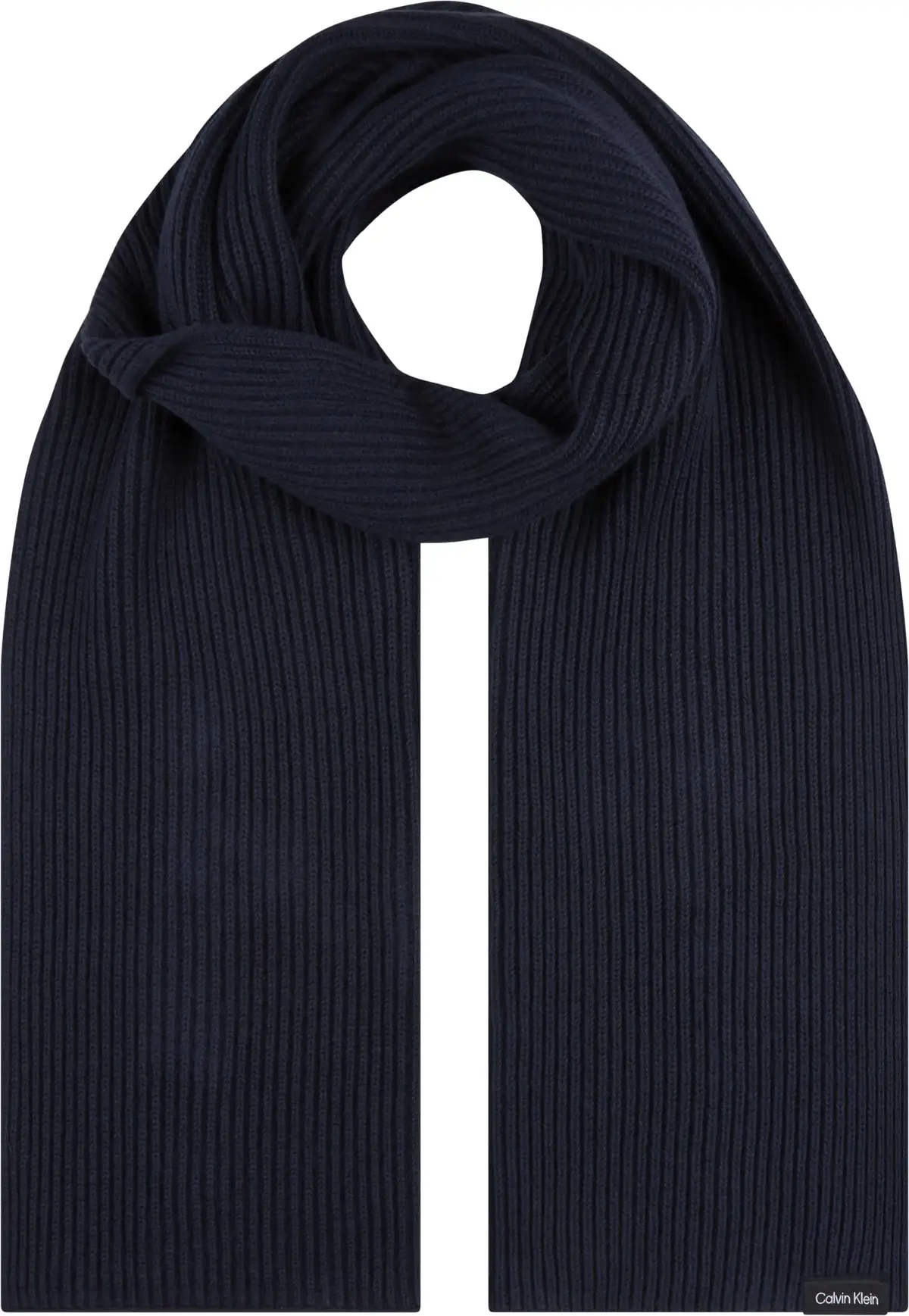 Calvin Klein CLASSIC COTTON RIB K Erkek Siyah Atkı