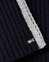 Tommy Hilfiger POINTELLE STRIPE F&F Kadın Siyah Elbise