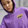 Puma PUMA TEAM Cropped Hoodie Mor Kadın Hoodie