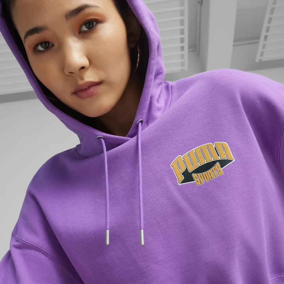 Puma PUMA TEAM Cropped Hoodie Mor Kadın Hoodie