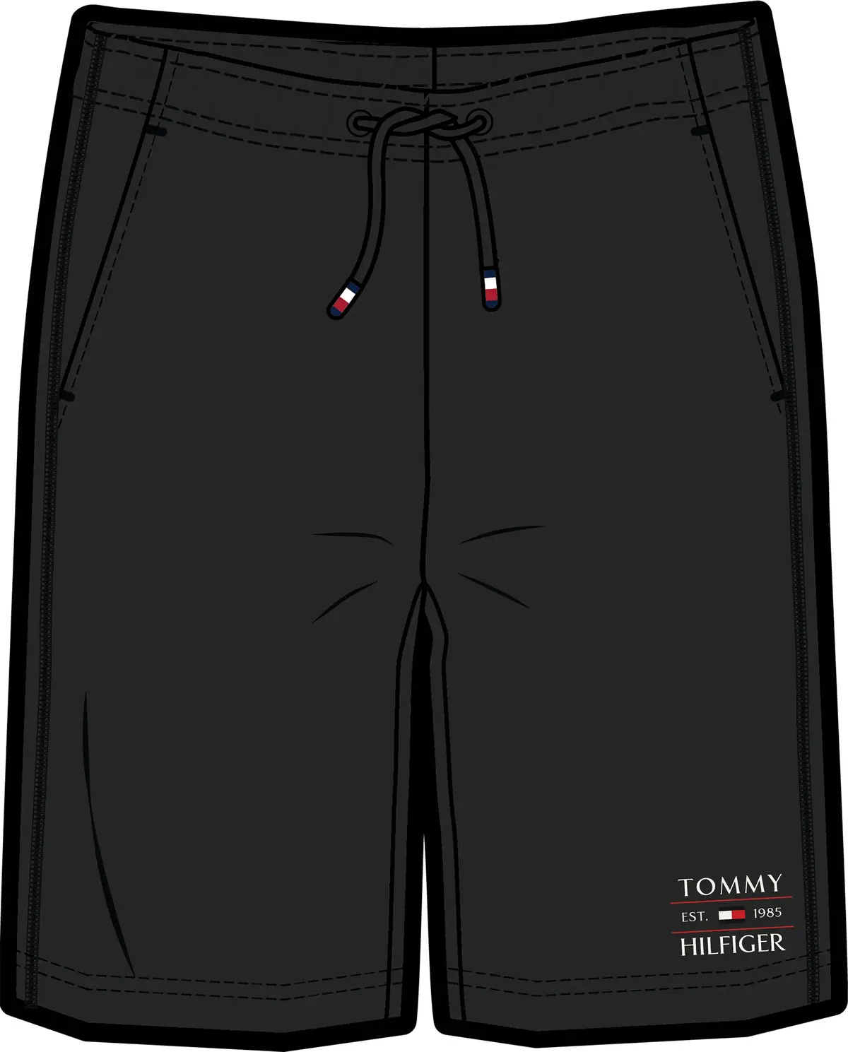 Tommy Hilfiger TOMMY FLAG HILFIGER, BDS Siyah Erkek Çocuk Şort