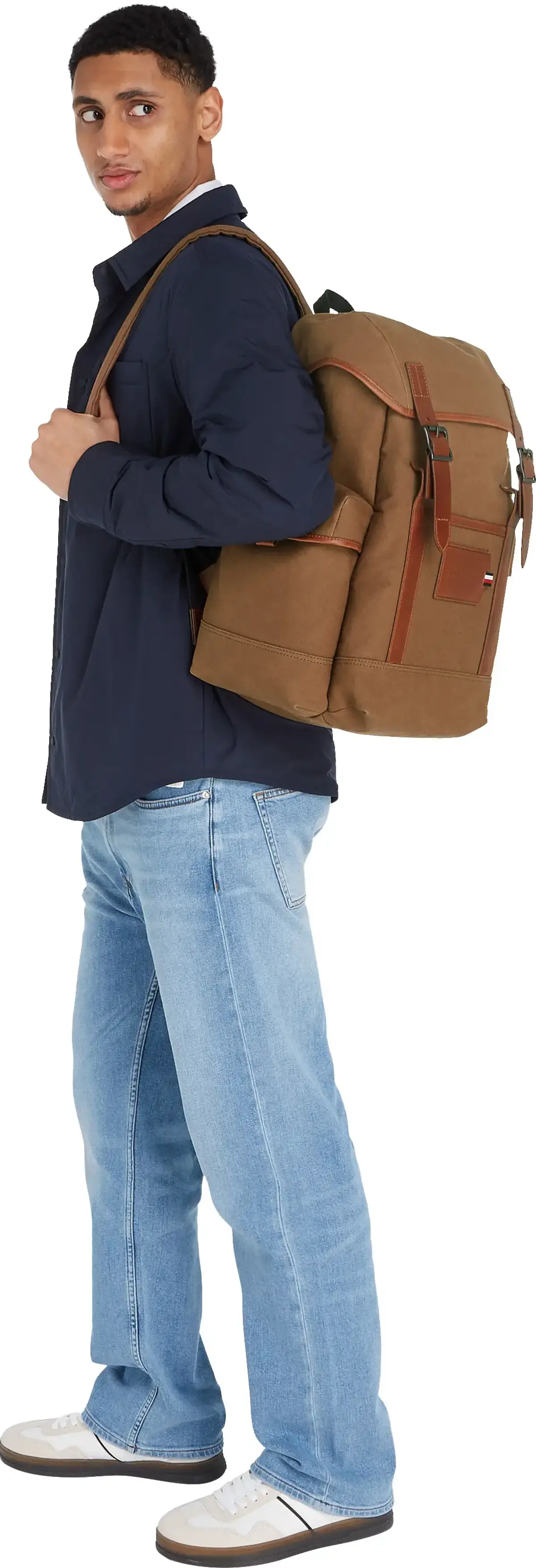 Tommy Hilfiger TH CASUAL PREP BACKP, GWF Kahverengi Erkek Çanta & Cüzdan