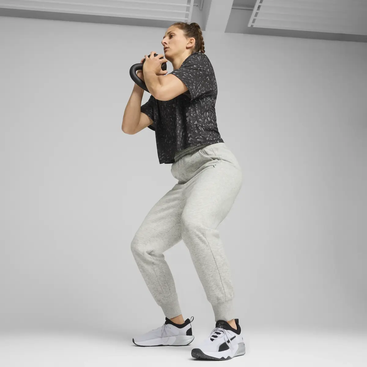 Puma Train Favorite Fleece Pant Gri Kadın Eşofman Alt