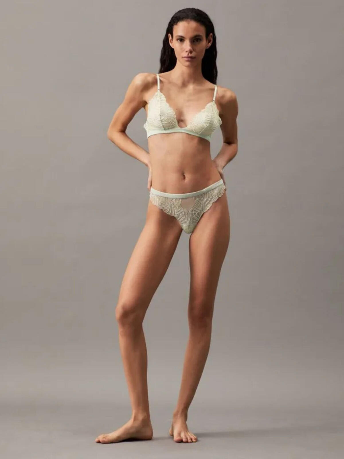 Calvin Klein THONG, LL5 Yeşil Kadın Tanga