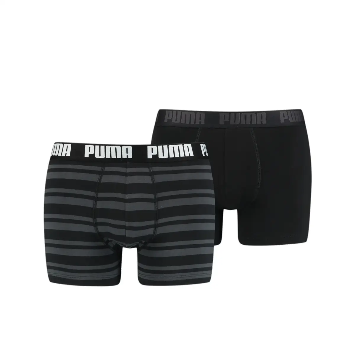 Puma PUMA HERITAGE STRIPE BOXER 2P black Siyah Erkek Boxer