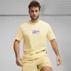 Puma GRAPHICS HYDRATION Tee Sarı Erkek T-Shirt