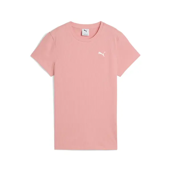 PUMA ESS ELEVATED Tee Pembe Kadın T-Shirt