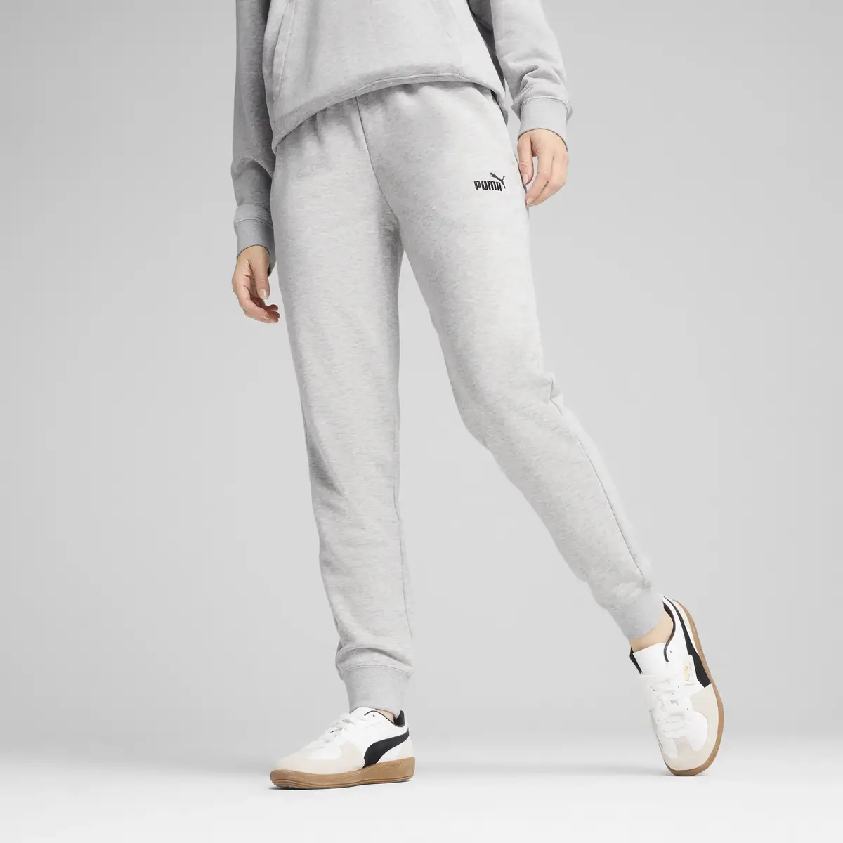 Puma ESS Small No. 1 Logo Sweatpants TR cl Gri Kadın Eşofman Altı