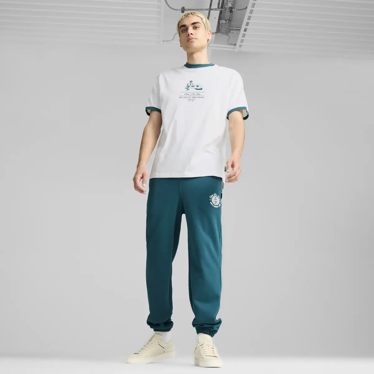 Puma X PTC Ringer Tee Beyaz Erkek T-Shirt