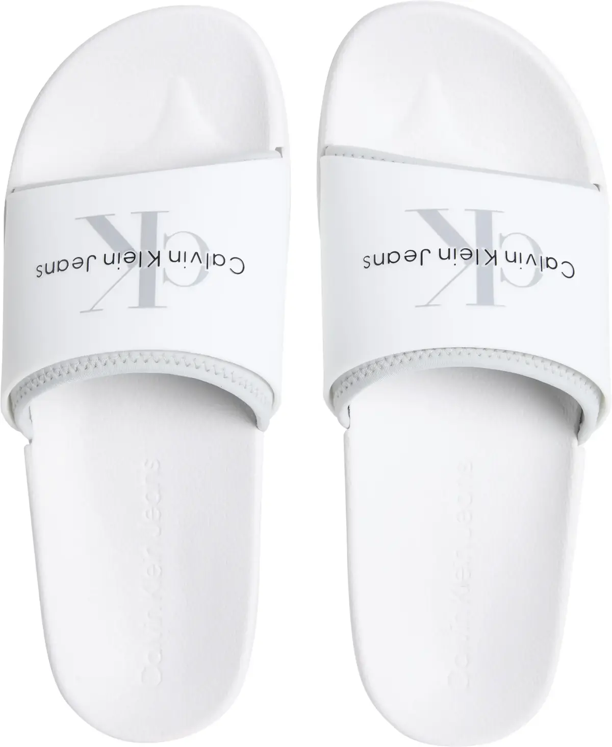 Calvin Klein SLIDE RUBBER NEOPREN, 01V Beyaz Erkek Terlik