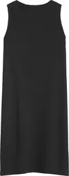 Calvin Klein MONOGRAM RIB SLEEVEL Kadın Siyah Elbise