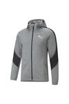 Puma Evostripe Full-Zip Hoodie Gri Erkek Fermuarlı Hoodie