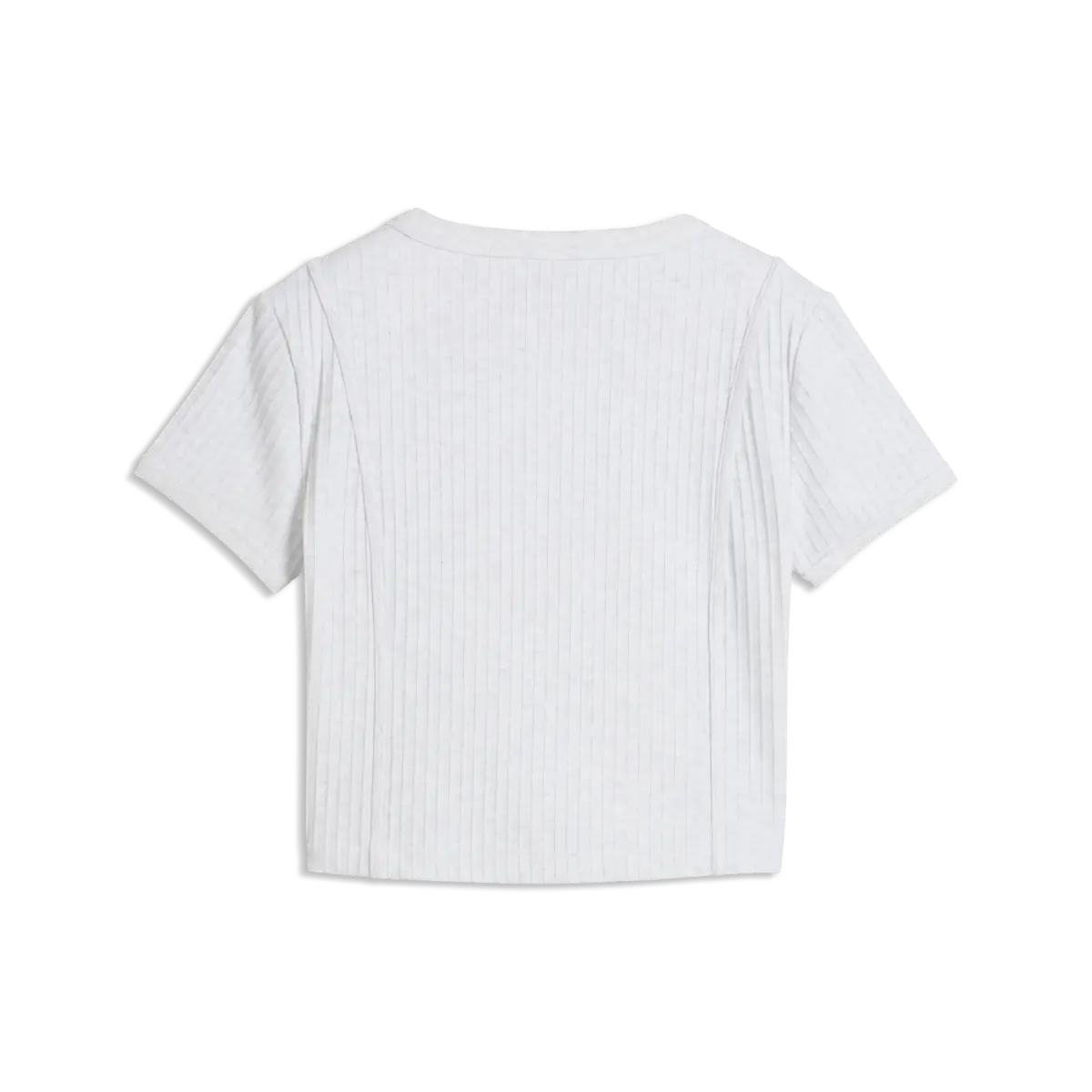 PUMA ESS Ribbed Baby Tee Krem Kadın T-Shirt & Polo