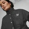 PUMA LUXE SPORT T7 AOP Robe Coat Siyah Kadın Mont