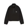 Puma CLASSICS Winterized Half-Zip Siyah Kadın Sweatshirt