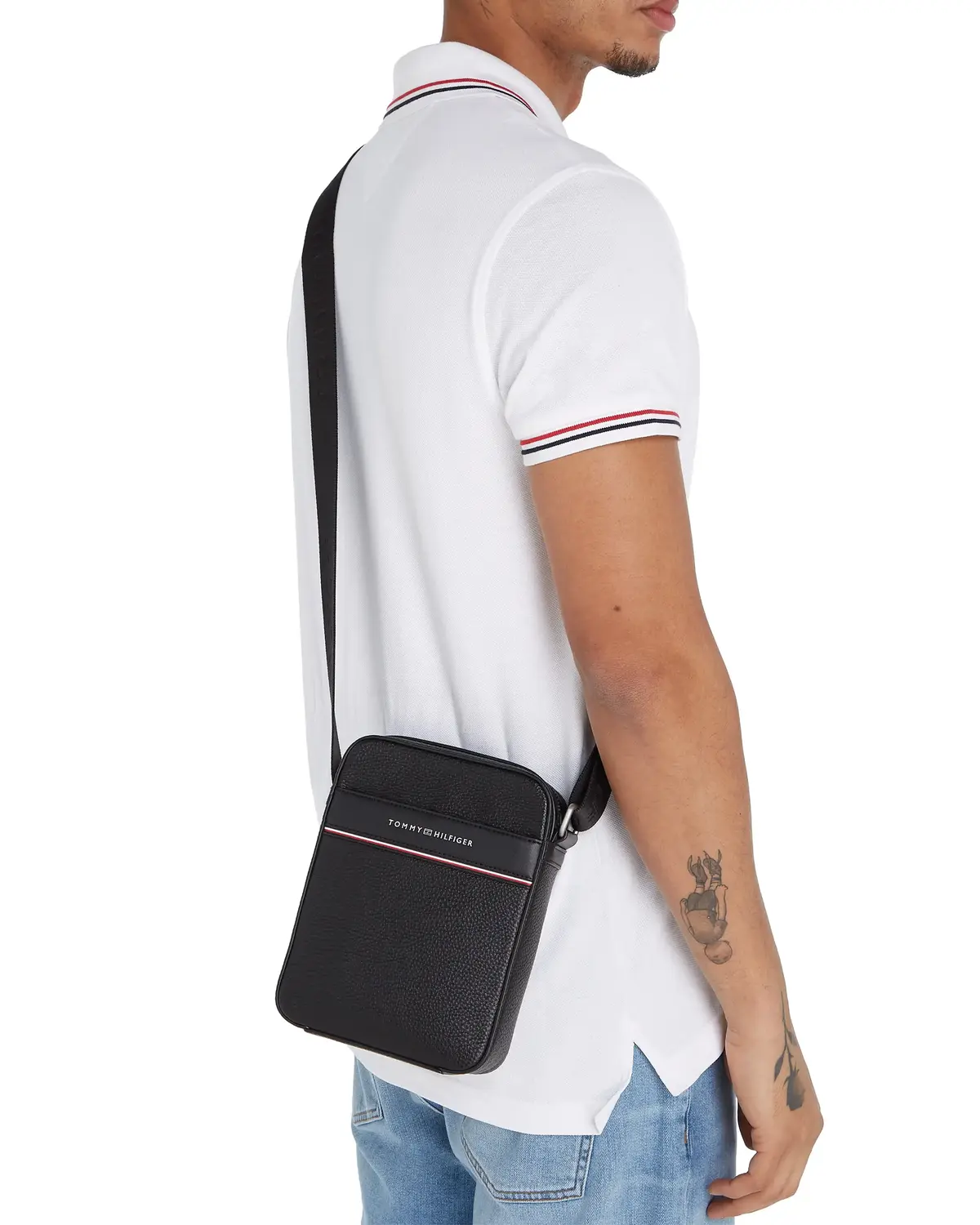 Tommy Hilfiger TH CORP MINI REPORTE, BDS Siyah Erkek Çanta