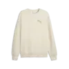 PUMA ESS ELEVATED CAT LOGO Crew Krem Erkek Sweatshirt
