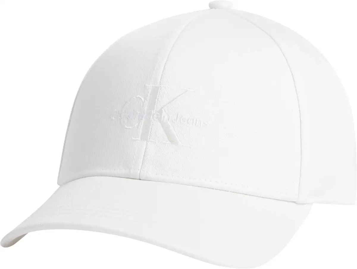 Calvin Klein MONO LOGO EMBRO CAP Kadın Beyaz Şapka