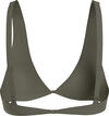 Calvin Klein FIXED TRIANGLE-RP Kadın Yeşil Bikini Üstü