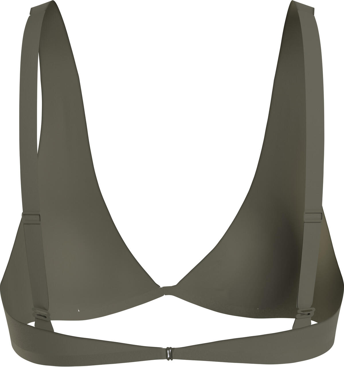 Calvin Klein FIXED TRIANGLE-RP Kadın Yeşil Bikini Üstü