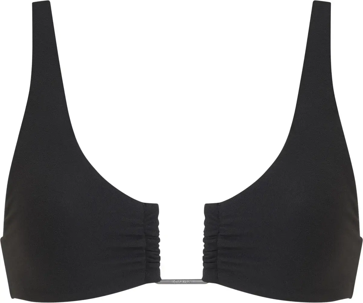 Calvin Klein LONGLINE TRIANGLE, BEH Siyah Kadın Bikini Üstü